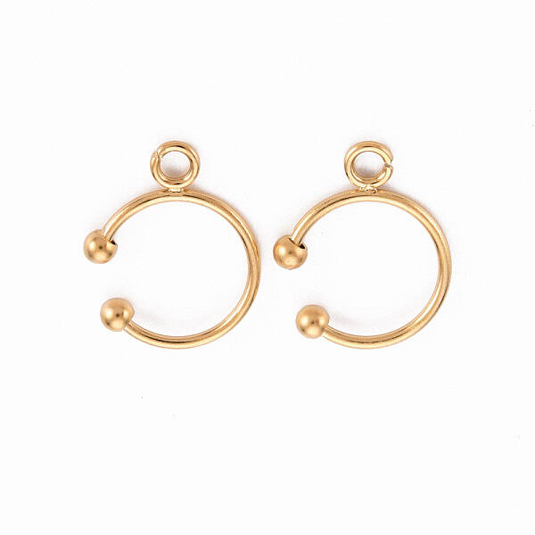 Ion Plating(IP) 304 Stainless Steel Ear Cuff Findings