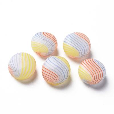 Handmade Blown Glass Globe Beads