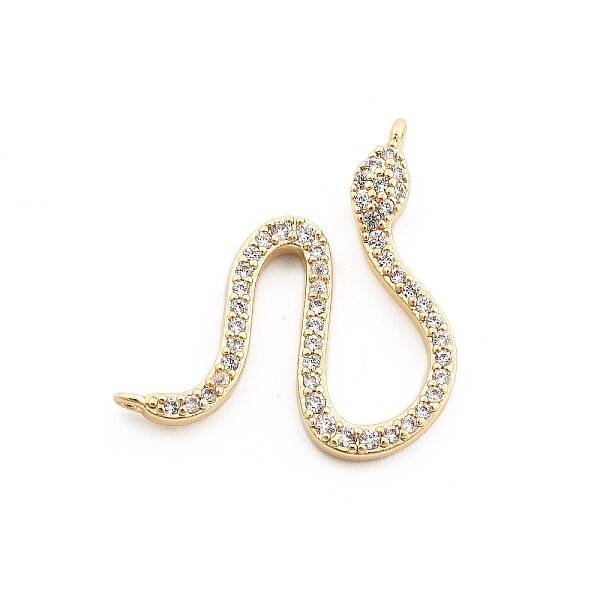 Brass Micro Pave Cubic Zirconia Pendants