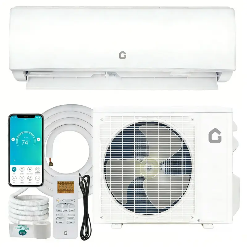 Garvee Energy Efficient Mini Split Air Conditioner & Heat Pump 23000 BTU - Ultra Quiet Ductless Wall-Mounted System - WiFi En...