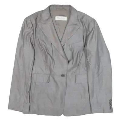 MAX MARA Blazer Jacket Grey Wool Womens UK 18