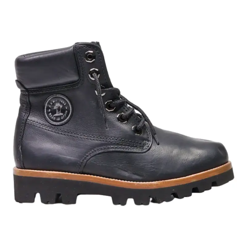 NATURAL LIFE & STYLE Lace-Up Boots Black Leather Mens UK 9