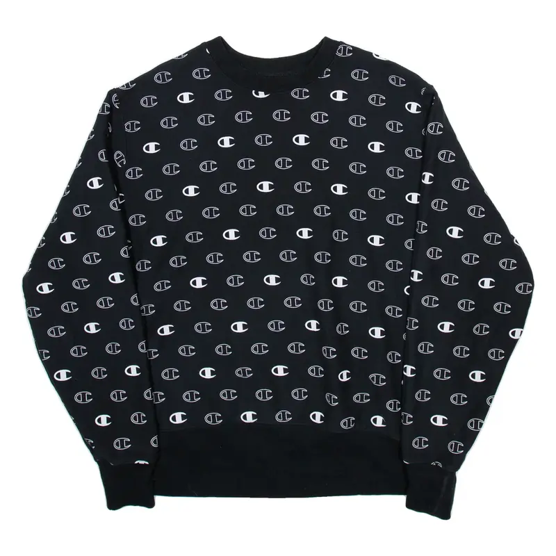 CHAMPION REVERSE WEAVE Mens Sweatshirt Black XL