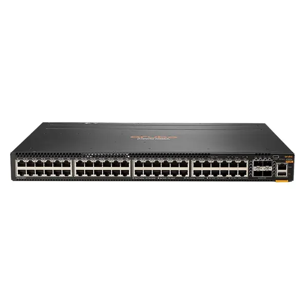 HP JL762A | Aruba CX 6300M Series 24 x 1000Base-T RJ-45 and 4 x 50GbE SFP56 Ports Power-to-Port 2 x Fan Trays 1 x PSU Layer 3...