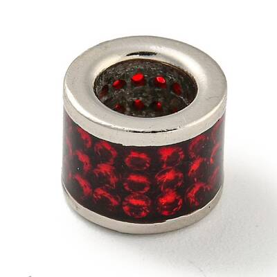 Brass Enamel European Beads