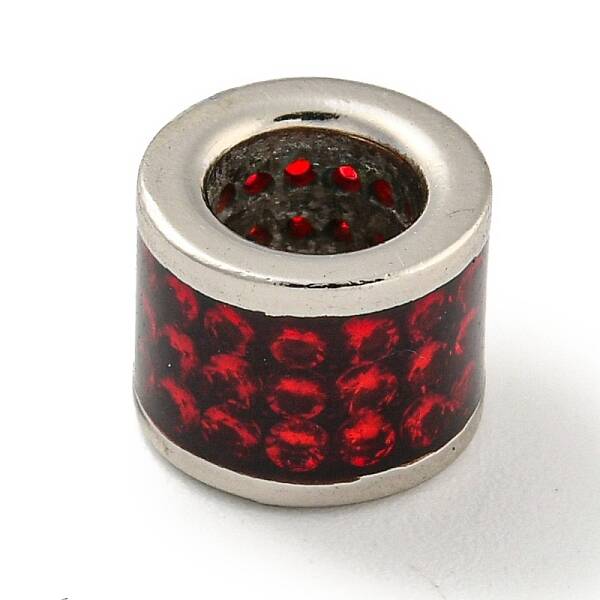 Brass Enamel European Beads