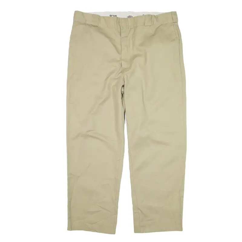 DICKIES 874 Trousers Beige Regular Straight Mens W38 L27