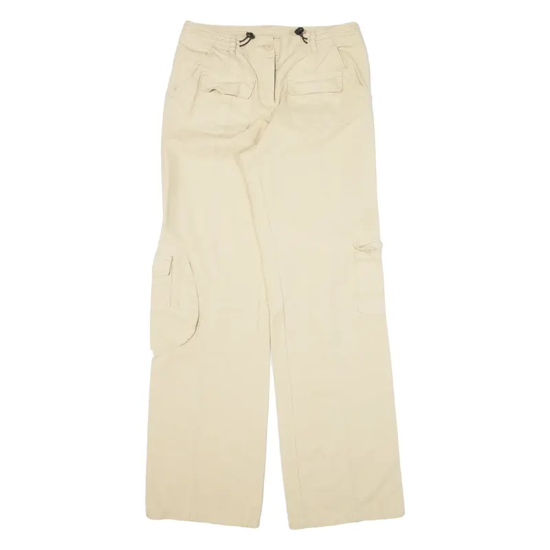 BRANDY MELVILLE Cargo Womens Trousers Beige Loose Straight W28 L31