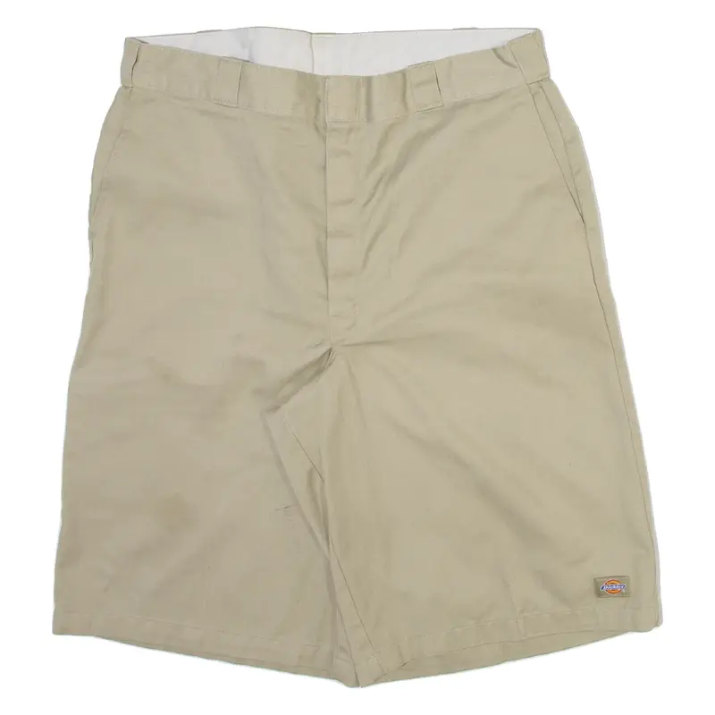 DICKIES Mens Workwear Shorts Beige Relaxed L W36