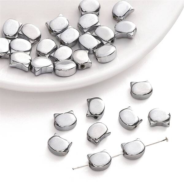 10Pcs Electroplate Glass Beads