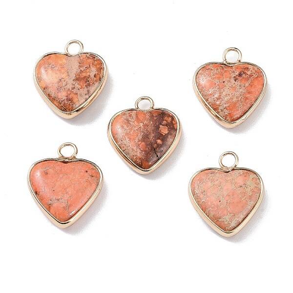 Dyed Synthetic Imperial Jasper Pendants