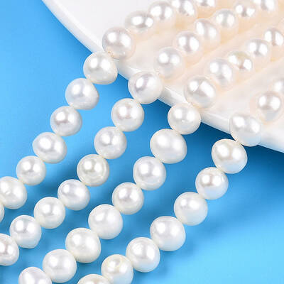 Natural Cultured Freshwater Pearl Beads Strands