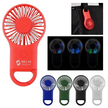 13 Customized Rechargeable Handheld Fan With Carabiner - Color ...