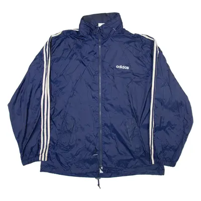 ADIDAS Mens Track Jacket Blue L