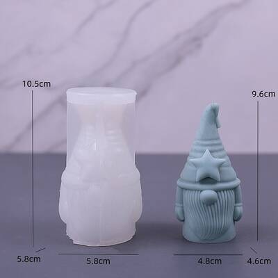 Gnome DIY Food Grade Silicone Statue Candle Molds