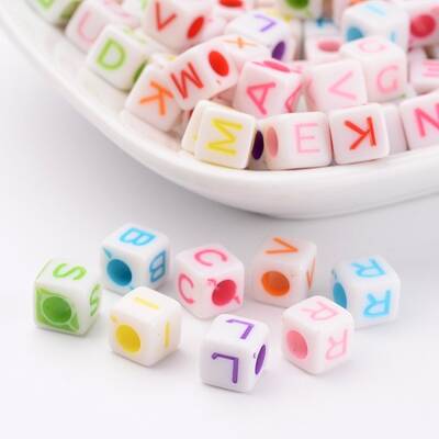 Initial Acrylic Beads