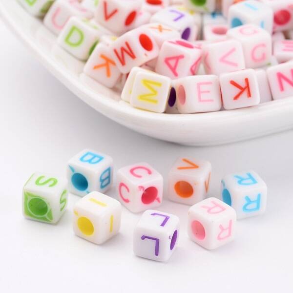 Initial Acrylic Beads