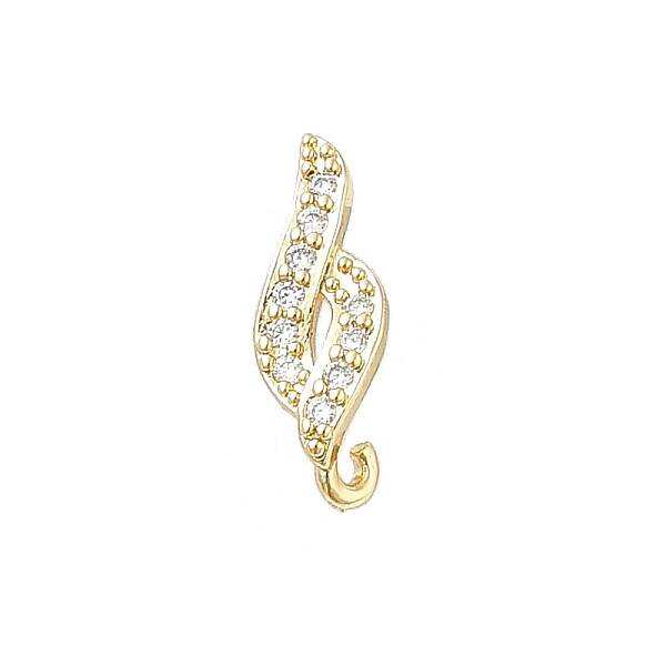 DIY Brass Micro Pave Cubic Zirconia Earring Findings