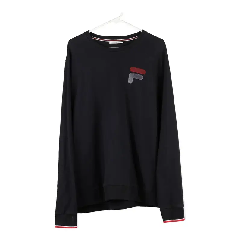 Fila Sweatshirt - 2XL Black Cotton Blend