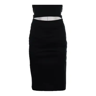 Red Valentino Midi Skirt - 27W UK 8 Black Cotton Blend