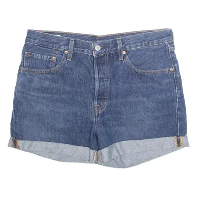 LEVI'S 501 Womens Denim Shorts Blue L W34