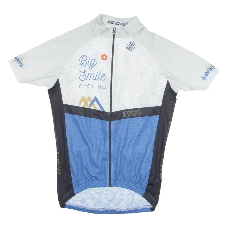 BIORACER Cycling Womens Jersey Blue High Neck L