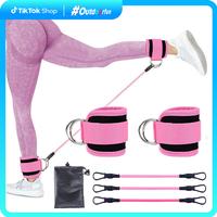 Ankle Resistance Bands with Cuffs - 1 Set for Working Out, Hip Fitness Training, Body Care Products & Gym Accessories