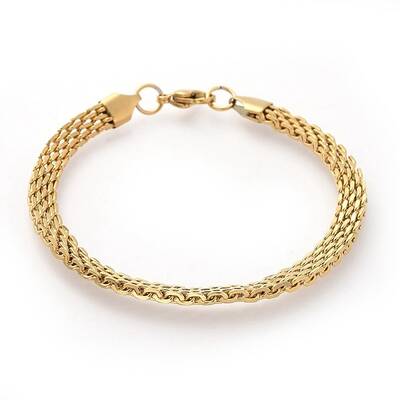 304 Stainless Steel Mesh Chain Bracelets
