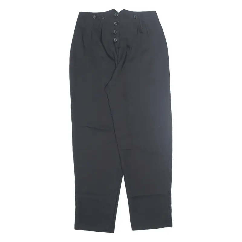Trousers Black Regular Tapered Womens W29 L30