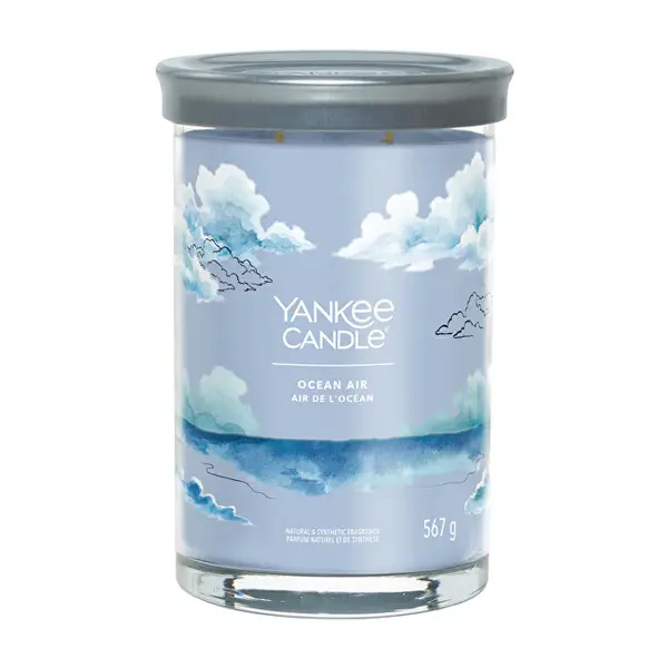 Yankee Candle Candela Aromatica Signature Tumbler Grande Ocean Air 567 G