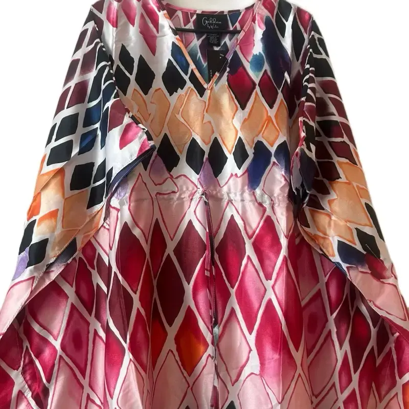 Golden Age 2025 New Kaftan Dresses Free Size Women's Casual Wear Comfortable Fit for All Occasions Summer Beach Vacations Geo...