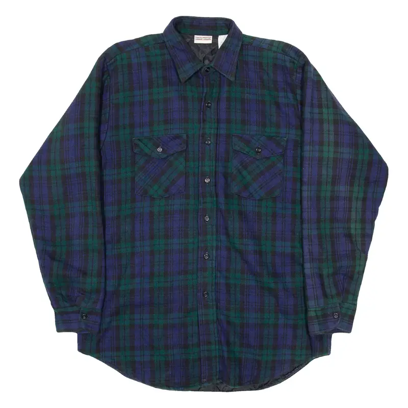 FIELD & STREAM Mens Lumberjack Shirt Blue Check Long Sleeve L