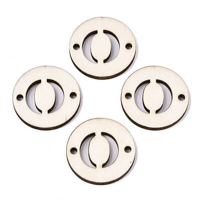 Unfinished Natural Poplar Wood Links Connectors