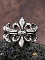 Flower Design Stackable Ring, Fashion Accessories for Both Men & Women, Trendy All-match & Exquisite Jewelry for Birthday Gif...