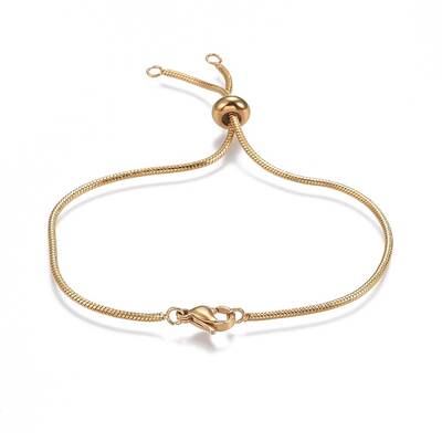 Adjustable 304 Stainless Steel Slider Bracelets