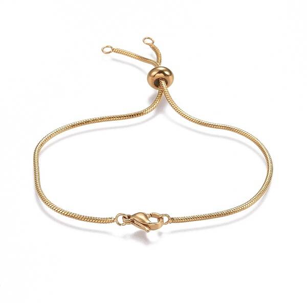 Adjustable 304 Stainless Steel Slider Bracelets