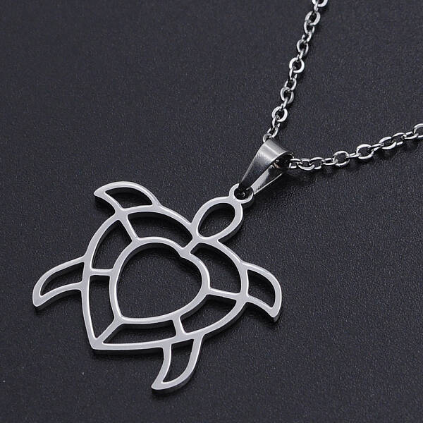 Non-Tarnish 201 Stainless Steel Pendants Necklaces