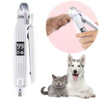 2 in 1 Electric Dog Nail Grinder and Clipper Rechargeable Pet Toenail Clippers Tool