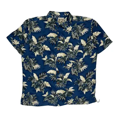 Steve & Barry Hawaiian Shirt - Large Blue Viscose