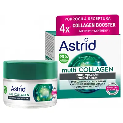 Astrid Multi Collagen Anti-Wrinkle and Elasticity Restoring Night Cream 50 ml