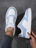 Women's Letter Design Lace Up Sneakers, Casual Comfortable Breathable Sports Running Shoes, All-match Basic Shoes for Daily W...