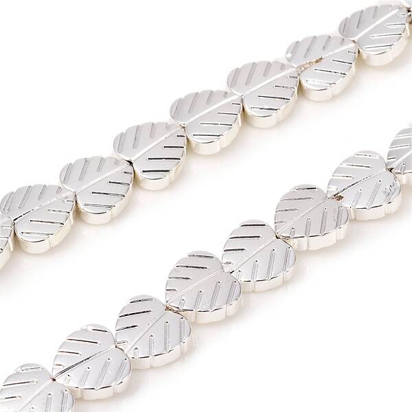 Electroplated Non-magnetic Synthetic Hematite Beads Strands