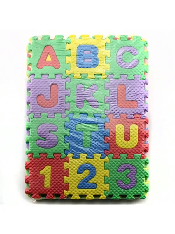 【Labor Day Sale】36 Pieces Child Cartoon Letters Numbers Foam Play Puzzle Mat Floor Carpet Rug For Baby Kids Home Decorati...