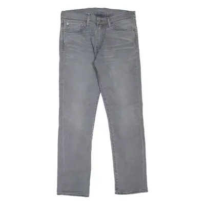 LEVI'S 511 Jeans Mens Grey Slim Straight Stone Wash W32 L30