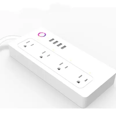 WIFI Smart Plug  control for Smart Homes | Model: US | Quantity: 4way strip with USB