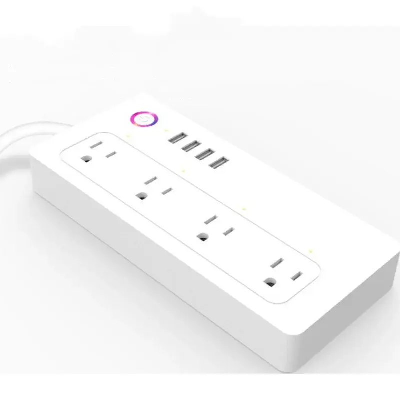 WIFI Smart Plug  control for Smart Homes | Model: US | Quantity: 4way strip with USB