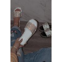 Medusa - [WIDE FIT] Embellished Slip-On Flat Sandals