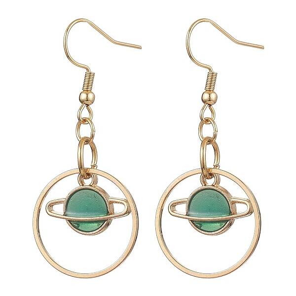 304 Stainless Steel with Alloy Enamel Dangle Earrings