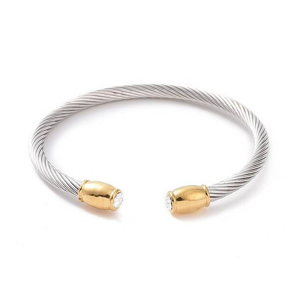 Trendy Women's 304 Stainless Steel Torque Bangles