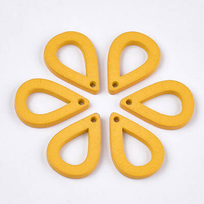 Painted Poplar Wood Pendants